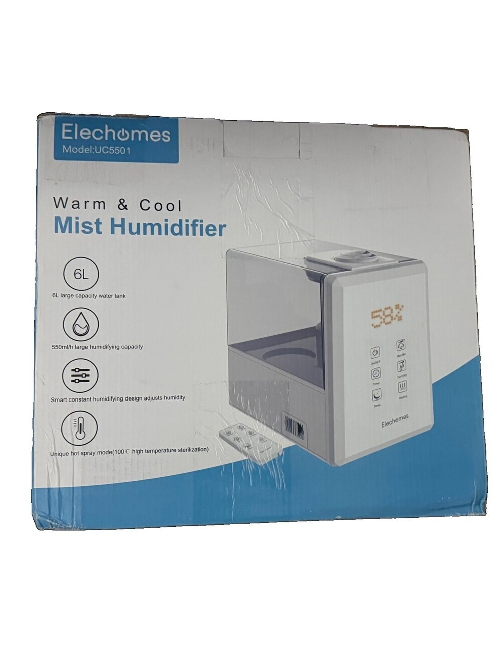 Elechomes SH8820 5.5L Ultrasonic Humidifier – MSRP - $125